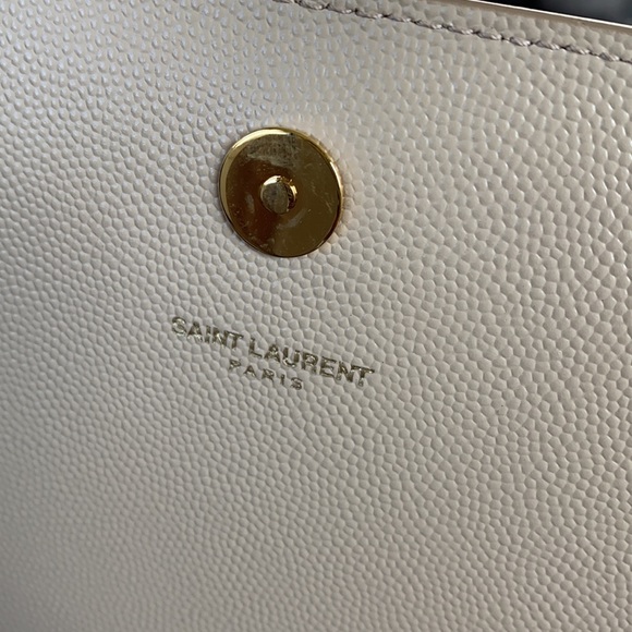 SAINT LAURENT YSL Bo monagram clutch 2017 nude - Picture 5 of 5